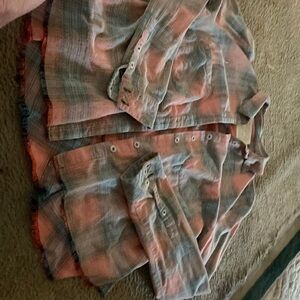 Free people 100 percent cotton long sleeve shirt